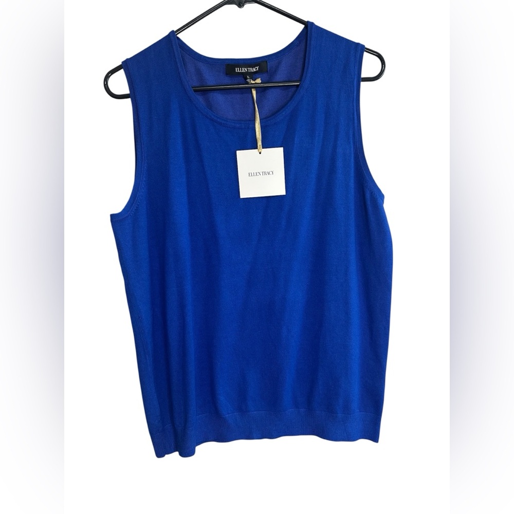 Ellen Tracy Royal Blue Tank Top